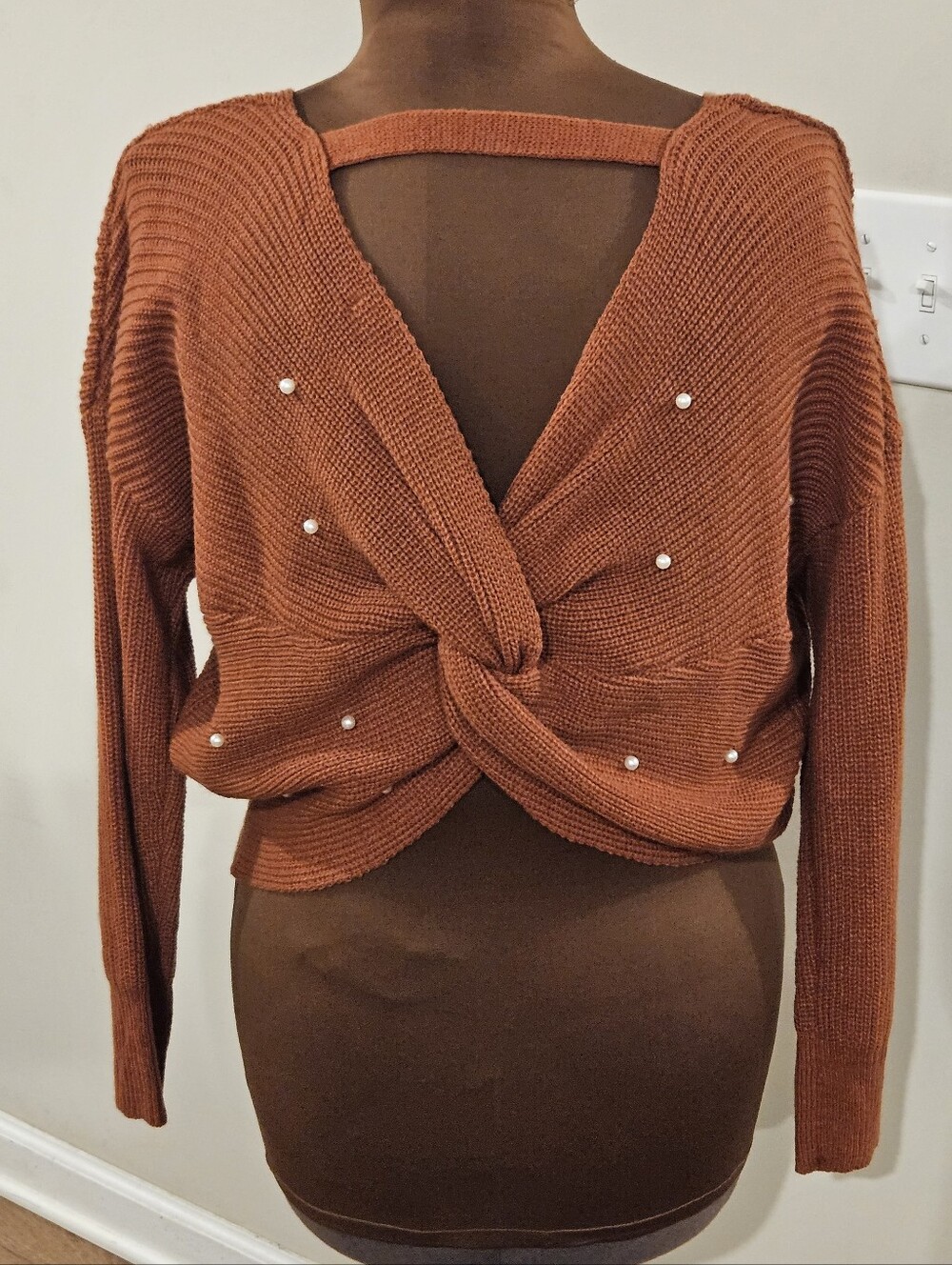 (2) NWT Love J Sweaters with Pearl Accent XL